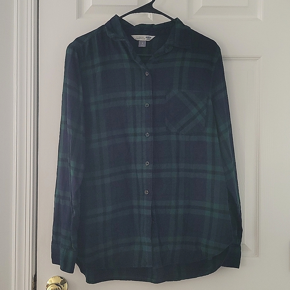 Blue and Green Flannel